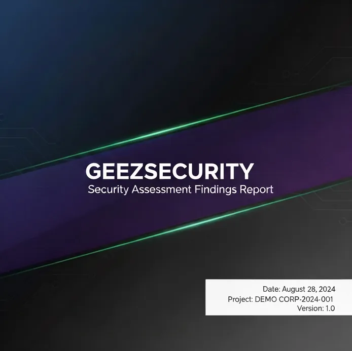 Sample report first page preview